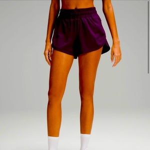 FINAL SALE Lululemon dark purple high waisted shorts